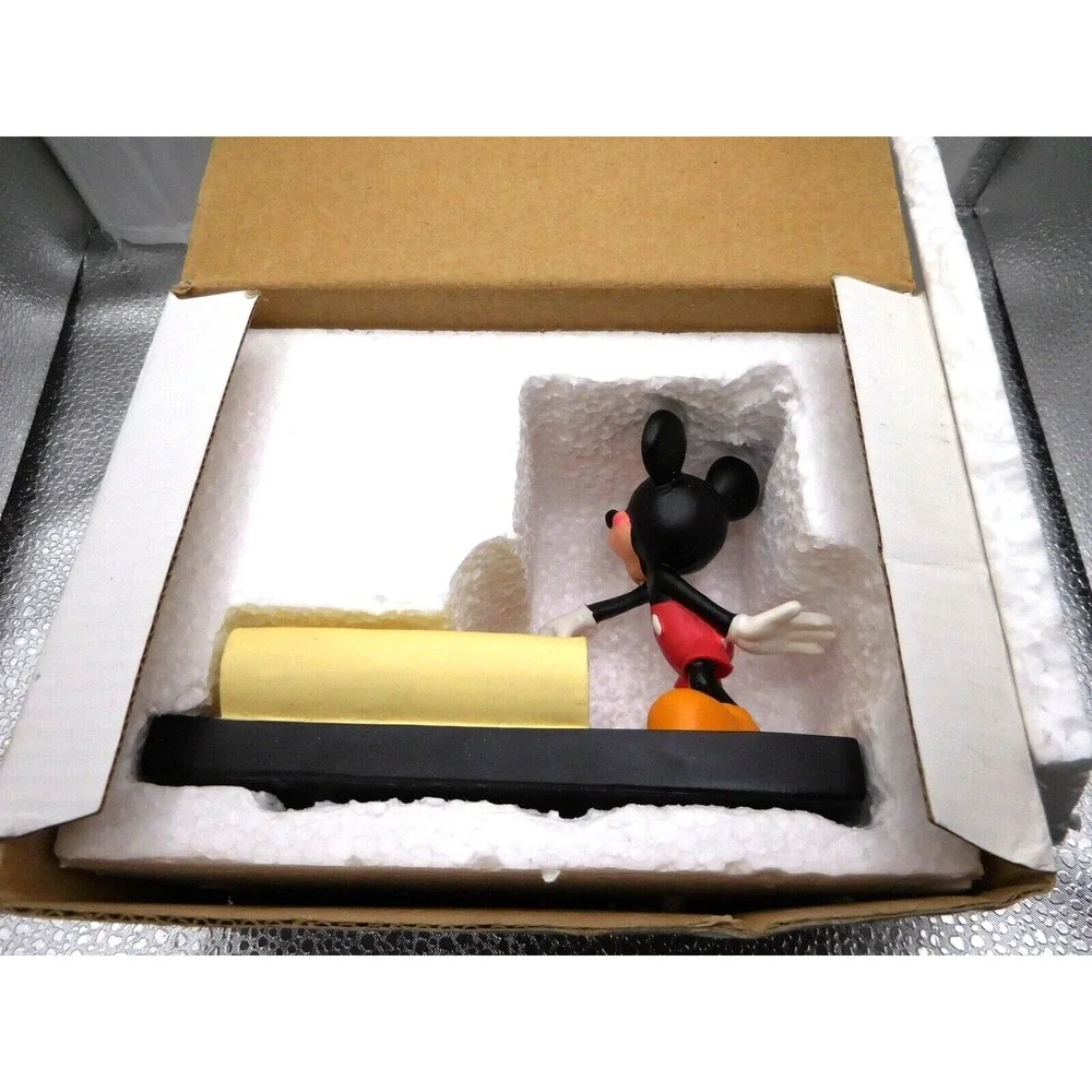 Disney Mickey Mouse Writing Scroll Figure Stand 5 1/2